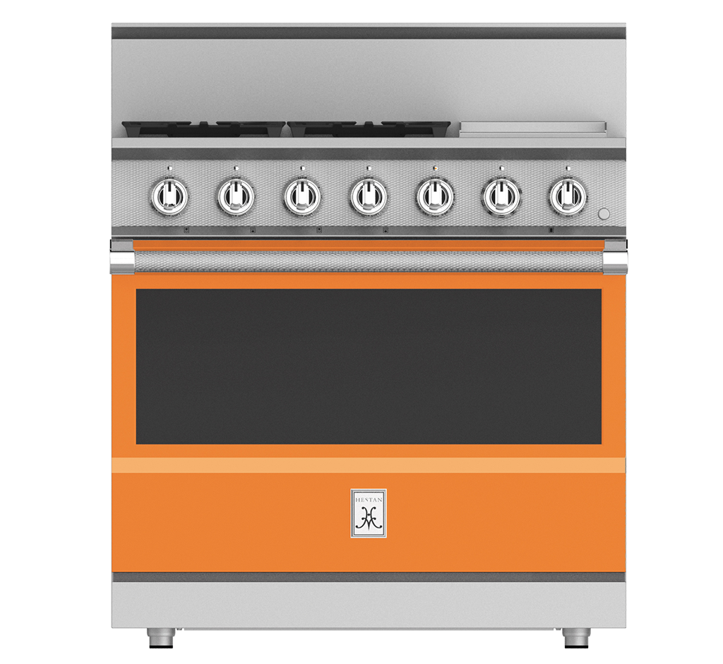 36" 4-Burner All Gas Range with 12" Griddle KRG364GDOR