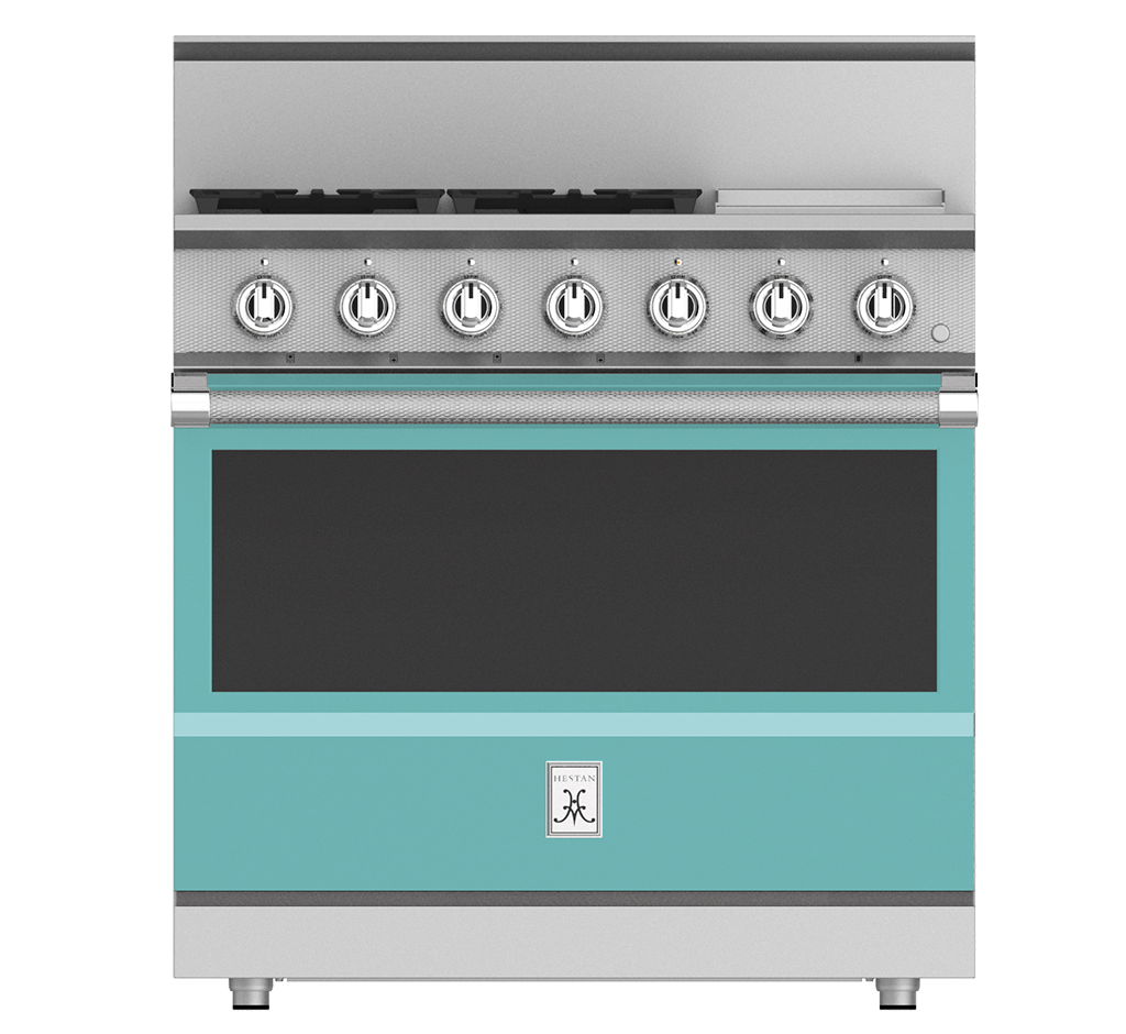 36" 4-Burner All Gas Range with 12" Griddle KRG364GDTQ