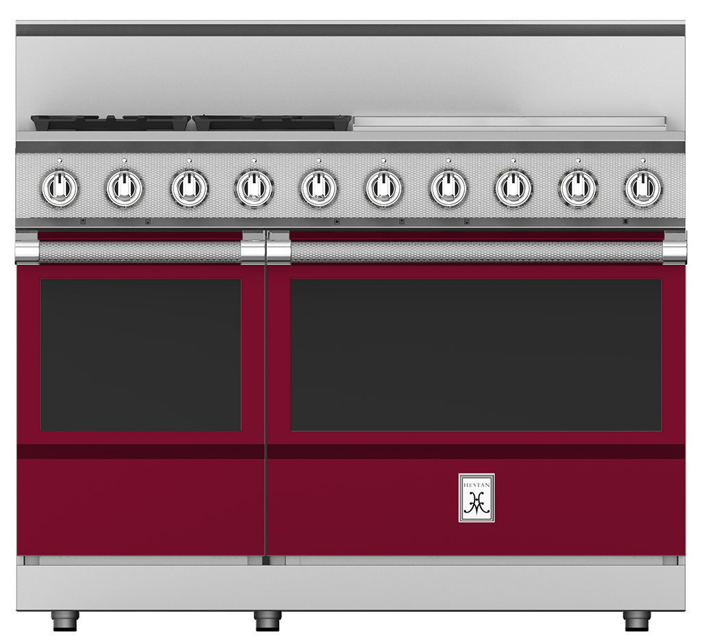 48" 4-Burner All Gas Range with 24" Griddle KRG484GDBG
