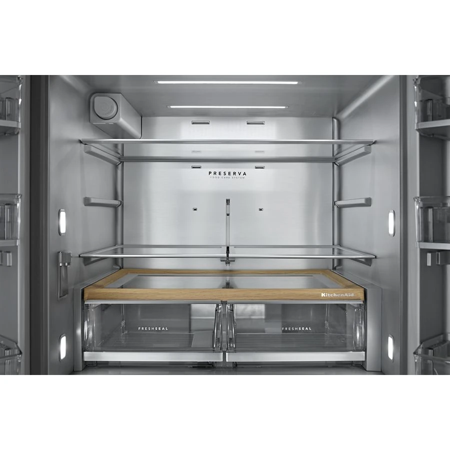 30 Cu. Ft. French Door Refrigerator With Interior Water And Ice And Freshchill™ Full-width Refrigerated Drawer KRMF336SPS