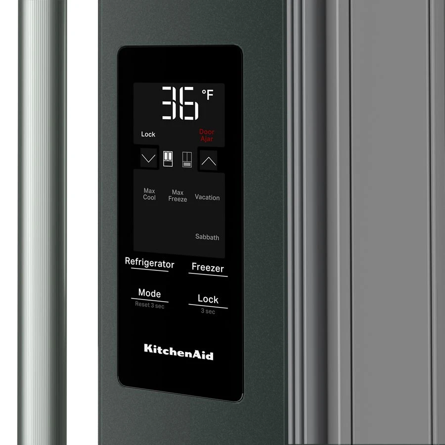 29 cu. ft. French Door Refrigerator with Exterior Water and Ice and FreshChill™ Full-Width Refrigerated Drawer KRMF436SJP