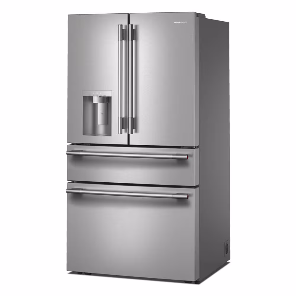 29 cu. ft. French Door Refrigerator with Exterior Water and Ice and FreshChill™ Full-Width Refrigerated Drawer KRMF436SPS