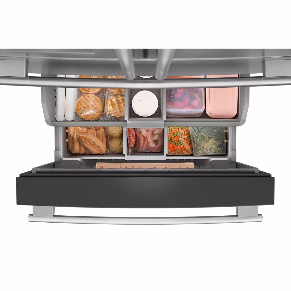 29 cu. ft. French Door Refrigerator with Exterior Water and Ice and FreshChill™ Full-Width Refrigerated Drawer KRMF436SPS