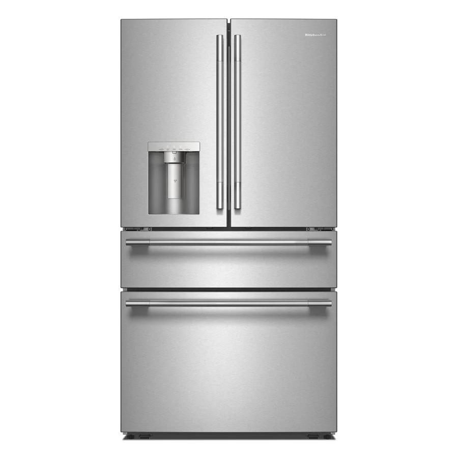 29 cu. ft. French Door Refrigerator with Exterior Water and Ice and FreshChill™ Full-Width Refrigerated Drawer KRMF436SPS