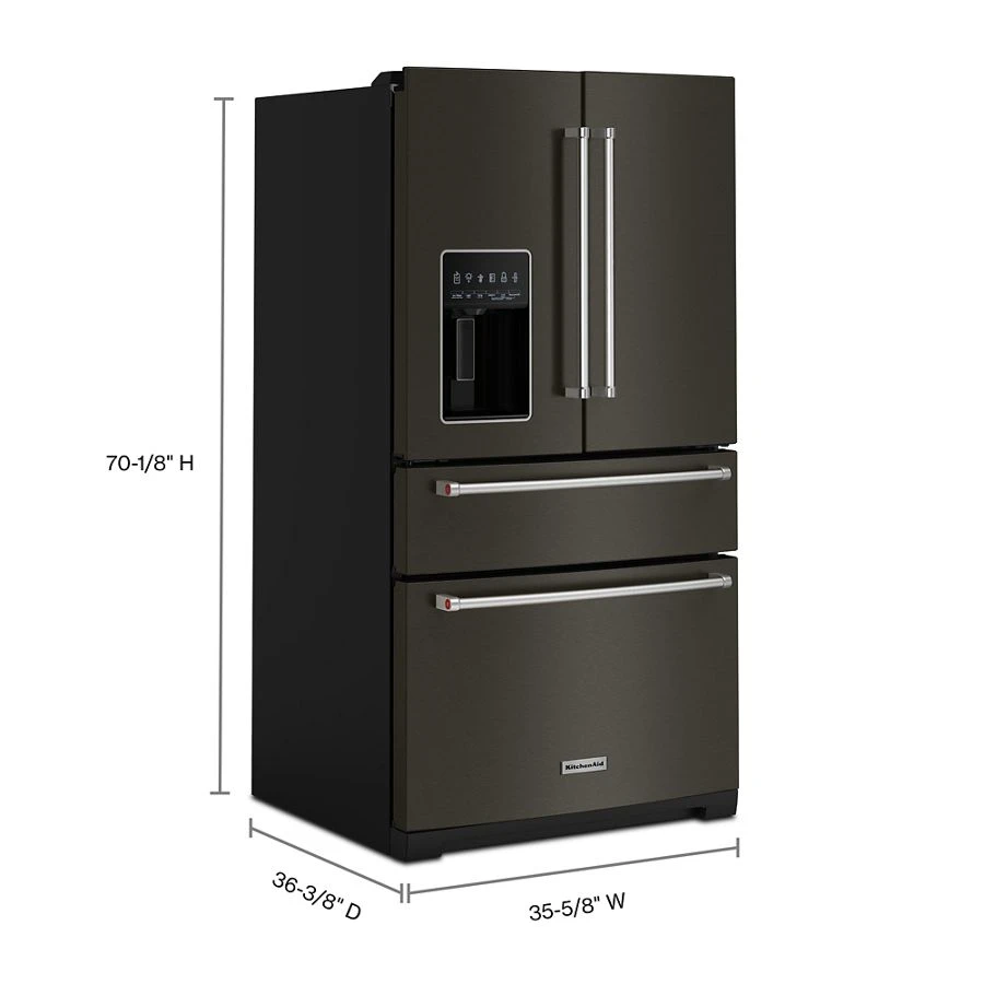 26.2 Cu. Ft. Multi-Door French Door Refrigerator with Platinum Interior KRMF536RBS