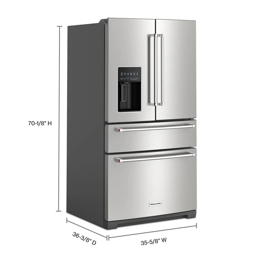 26.2 Cu. Ft. Multi-Door French Door Refrigerator with Platinum Interior KRMF536RPS