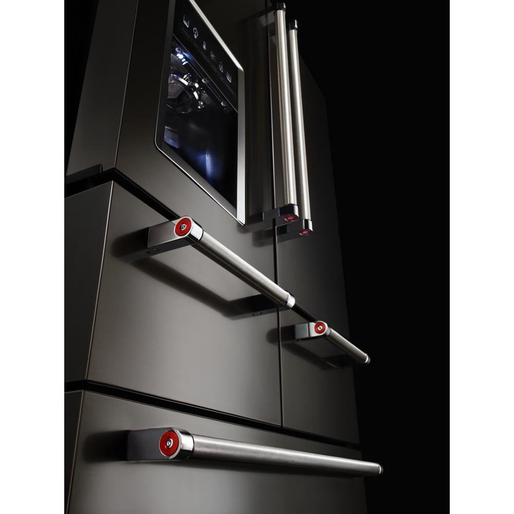 KitchenAid 25.8 Cu. Ft. 36" French Door Refrigerator with Platinum Interior Design and PrintShield™ Finish Black Stainless Steel with PrintShield™ Finish KRMF706EBS Picture 1