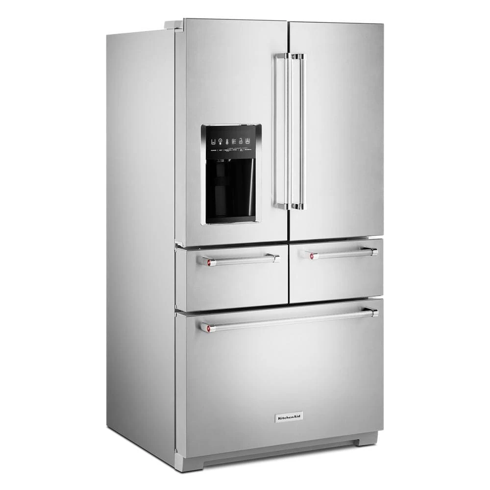 25.8 Cu. Ft. 36" Multi-Door Freestanding Refrigerator with Platinum Interior Design KRMF706ESS