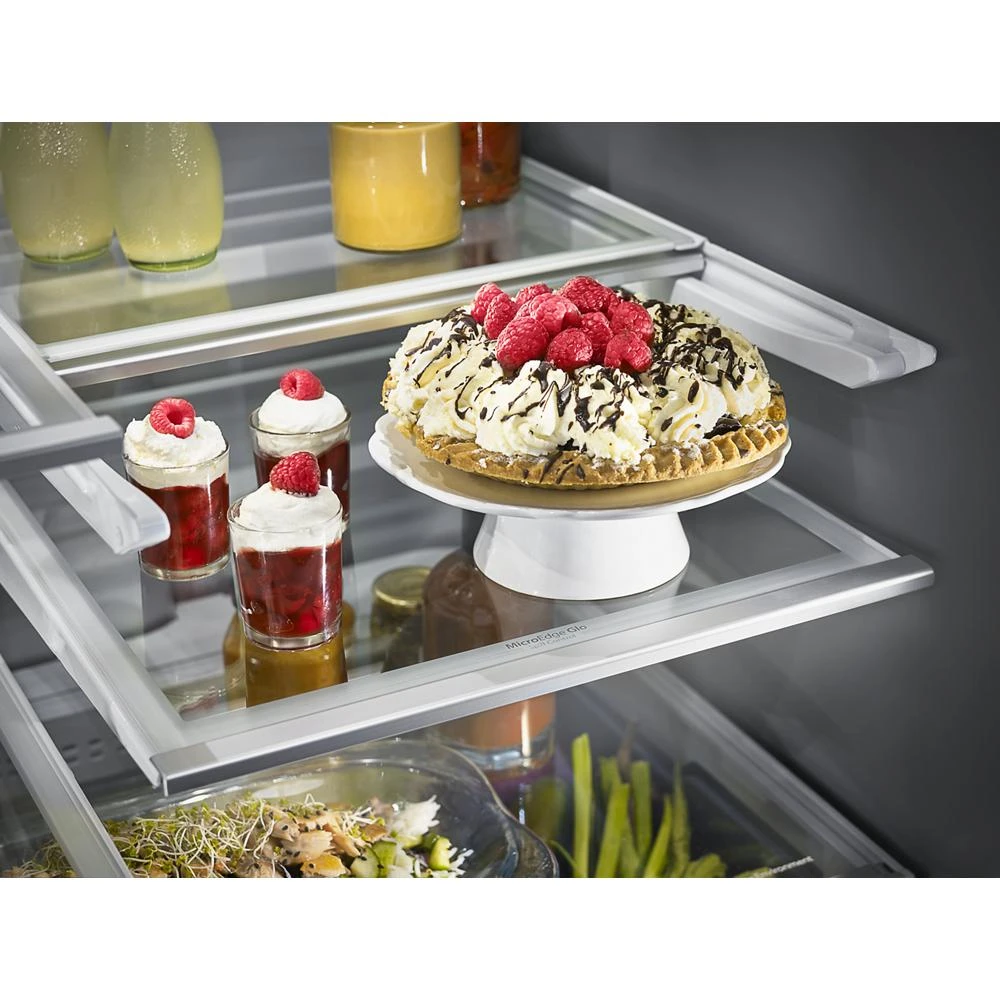 25.8 Cu. Ft. 36" Multi-Door Freestanding Refrigerator with Platinum Interior Design KRMF706ESS