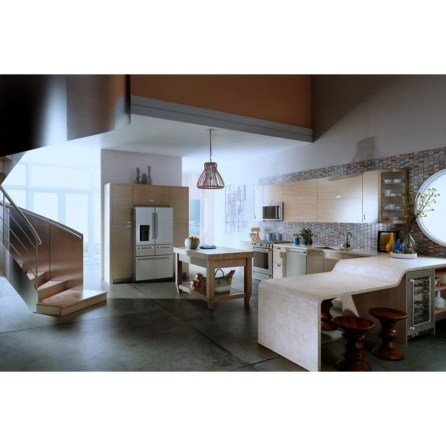 25.8 Cu. Ft. 36" Multi-Door Freestanding Refrigerator with Platinum Interior Design KRMF706ESS