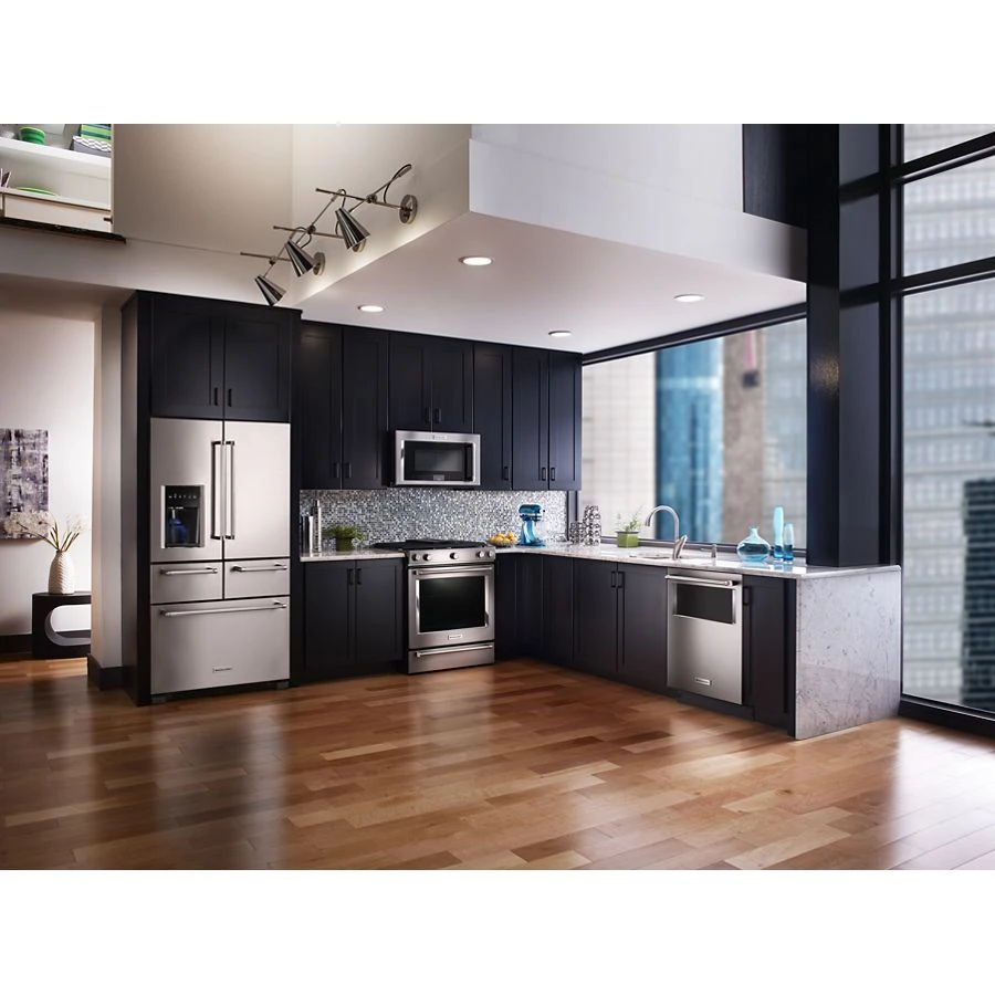 25.8 Cu. Ft. 36" Multi-Door Freestanding Refrigerator with Platinum Interior Design KRMF706ESS