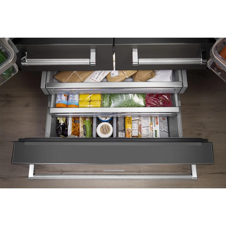 25.8 Cu. Ft. 36" Multi-Door Freestanding Refrigerator with Platinum Interior Design KRMF706ESS