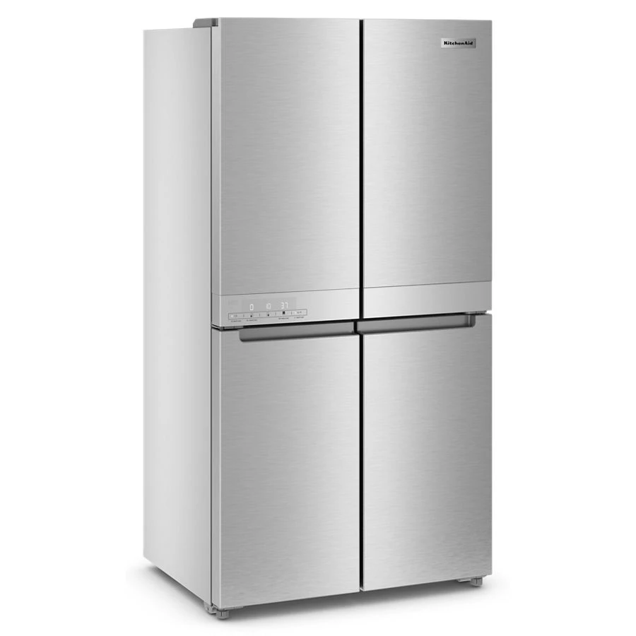 19.4 cu. ft. 36-inch wide Counter-Depth 4-Door Refrigerator with PrintShield Finish KRQC506MPS