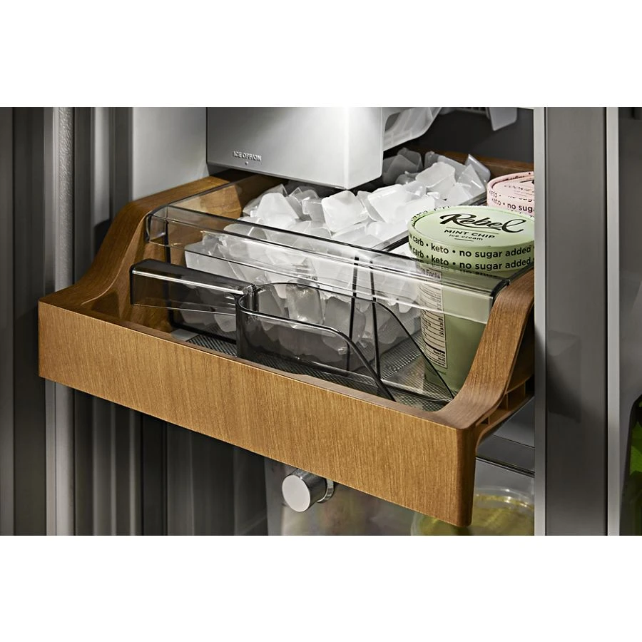 19.4 cu. ft. 36-inch wide Counter-Depth 4-Door Refrigerator with PrintShield Finish KRQC506MPS