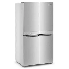 19.4 cu. ft. 36-inch wide Counter-Depth 4-Door Refrigerator with PrintShield Finish KRQC506MPS