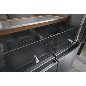 19.4 cu. ft. 36-inch wide Counter-Depth 4-Door Refrigerator with PrintShield Finish KRQC506MPS