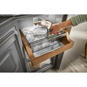 19.4 cu. ft. 36-inch wide Counter-Depth 4-Door Refrigerator with PrintShield Finish KRQC506MPS