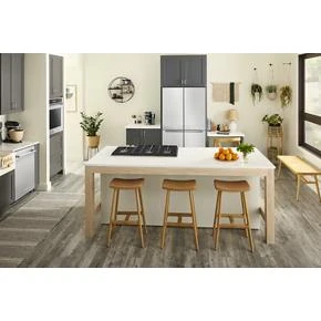 19.4 cu. ft. 36-inch wide Counter-Depth 4-Door Refrigerator with PrintShield Finish KRQC506MPS