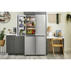 19.4 cu. ft. 36-inch wide Counter-Depth 4-Door Refrigerator with PrintShield Finish KRQC506MPS