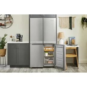 19.4 cu. ft. 36-inch wide Counter-Depth 4-Door Refrigerator with PrintShield Finish KRQC506MPS