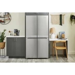 19.4 cu. ft. 36-inch wide Counter-Depth 4-Door Refrigerator with PrintShield Finish KRQC506MPS
