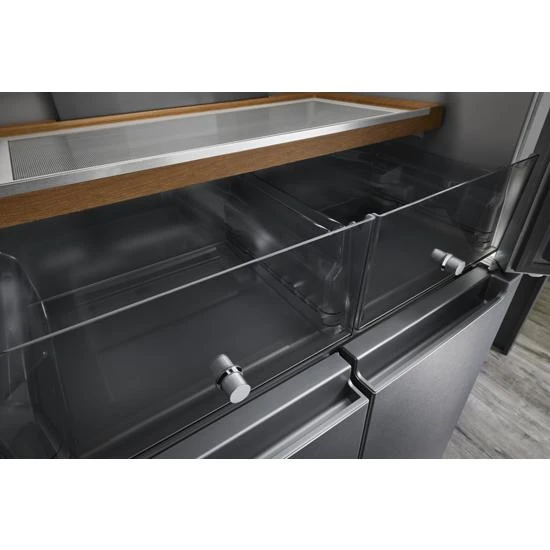 19.4 cu. ft. 36-inch wide Counter-Depth 4-Door Refrigerator with PrintShield Finish KRQC506MPS
