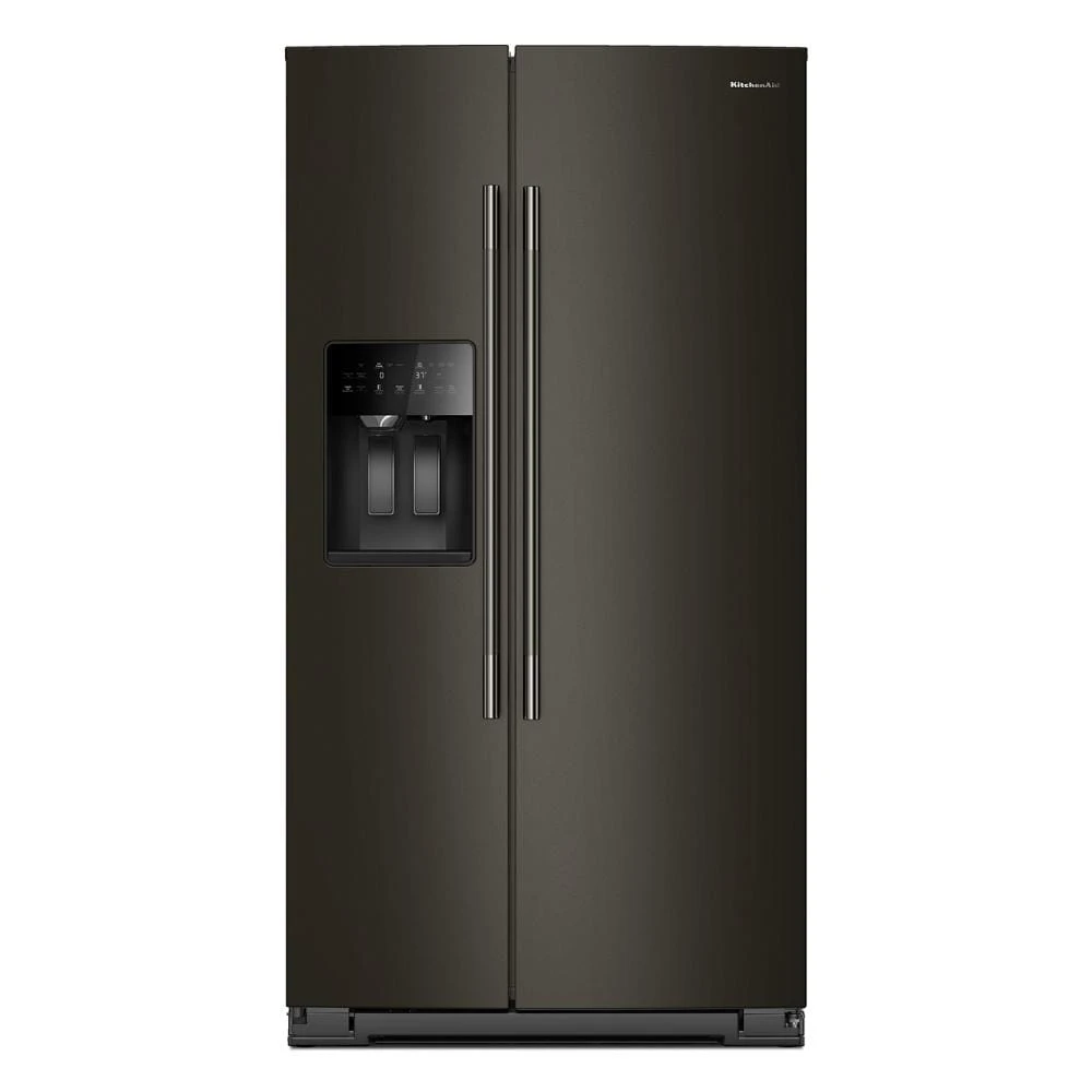 20.8 Cu. Ft. Counter-Depth Side-by-Side Refrigerator with Exterior Ice and Water Dispenser in Black Ore KRSC536RBE