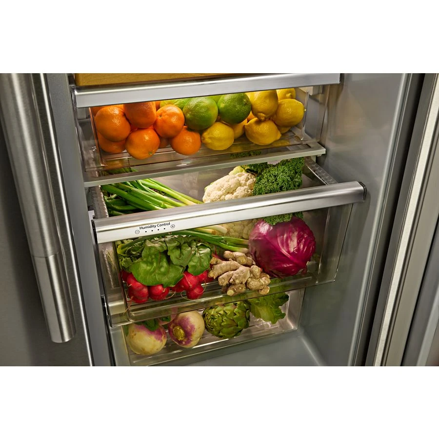 20.8 Cu. Ft. Counter-Depth Side-by-Side Refrigerator with Exterior Ice and Water Dispenser in Black Ore KRSC536RBE