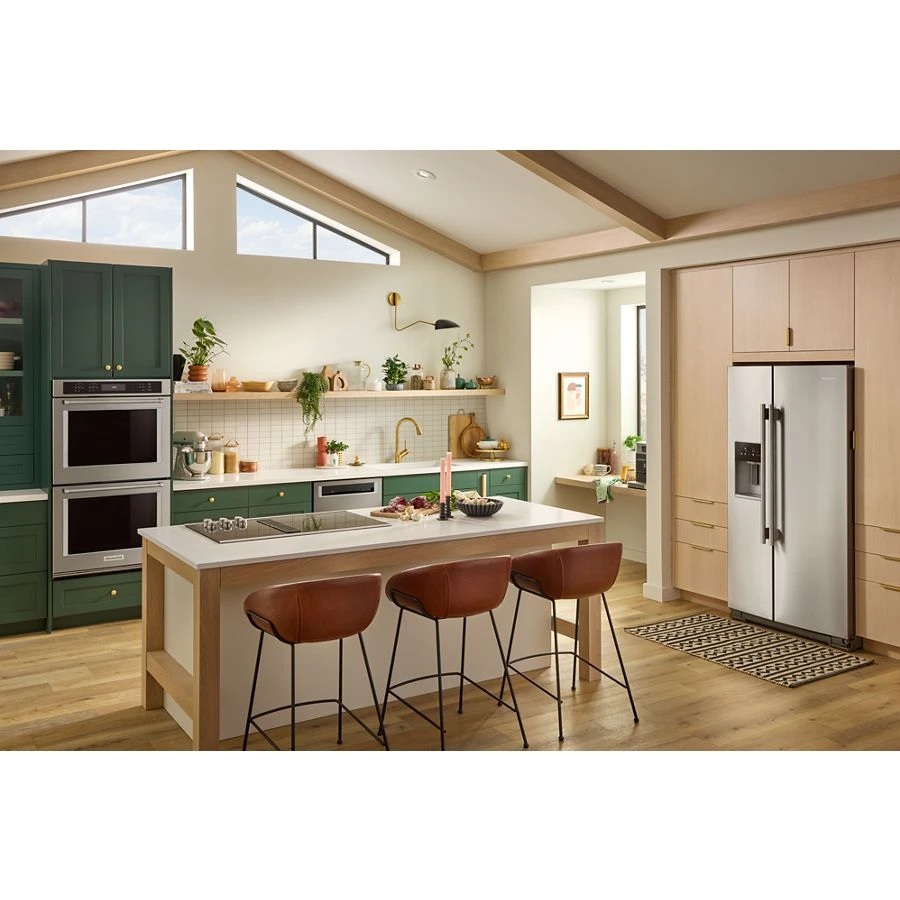 20.8 Cu. Ft. Counter-depth Side-by-side Refrigerator With Exterior Ice And Water Dispenser In Printshield® Finish KRSC536RPS