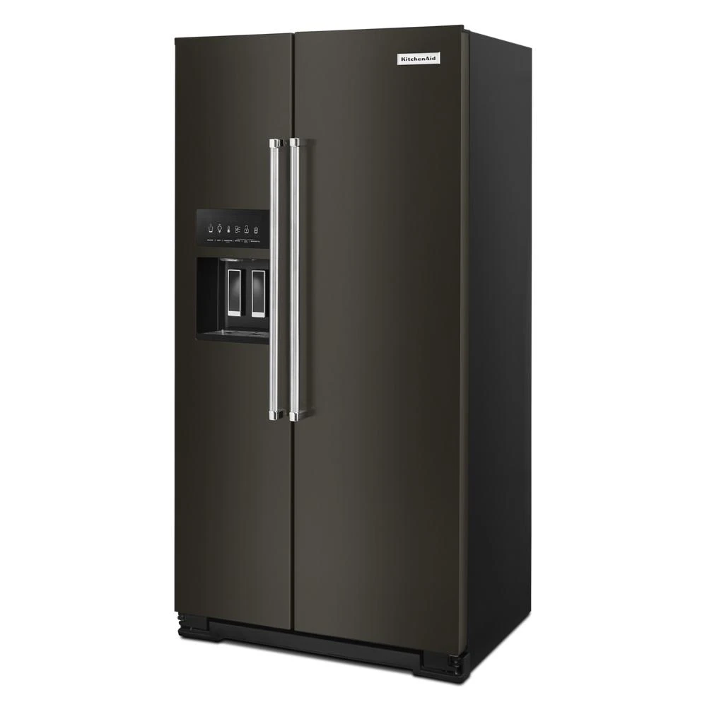 22.6 cu ft. Counter-Depth Side-by-Side Refrigerator with Exterior Ice and Water and PrintShield™ finish KRSC703HBS