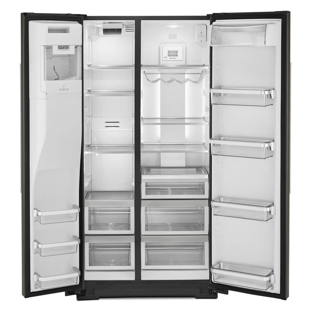 22.6 cu ft. Counter-Depth Side-by-Side Refrigerator with Exterior Ice and Water and PrintShield™ finish KRSC703HBS