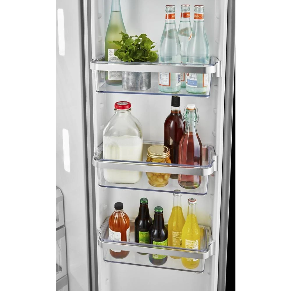 22.6 cu ft. Counter-Depth Side-by-Side Refrigerator with Exterior Ice and Water and PrintShield™ finish KRSC703HBS