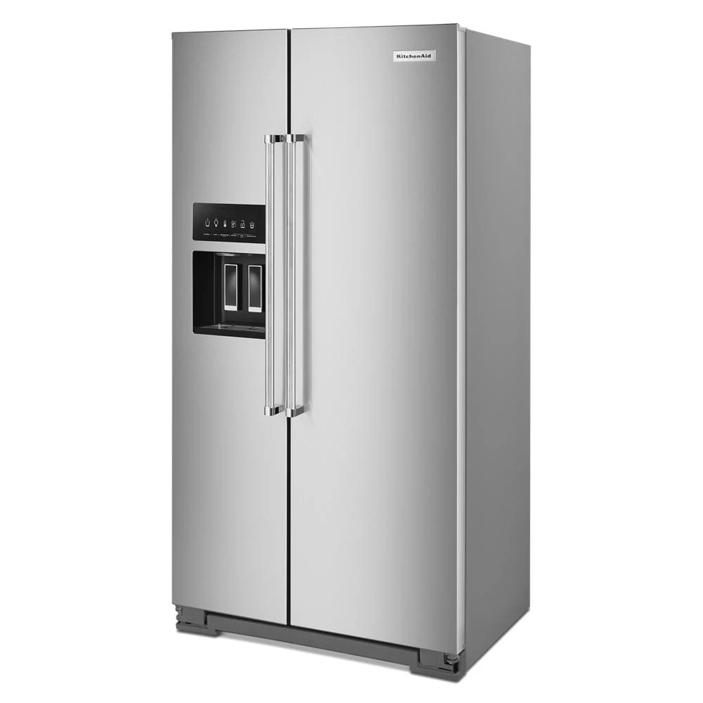 22.6 cu ft. Side-by-Side Refrigerator with Exterior Ice and Water and PrintShield™ finish KRSC703HPS