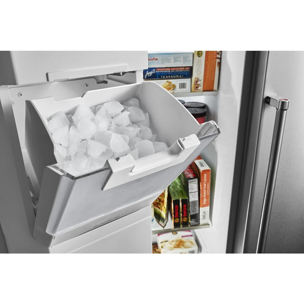 22.6 cu ft. Side-by-Side Refrigerator with Exterior Ice and Water and PrintShield™ finish KRSC703HPS