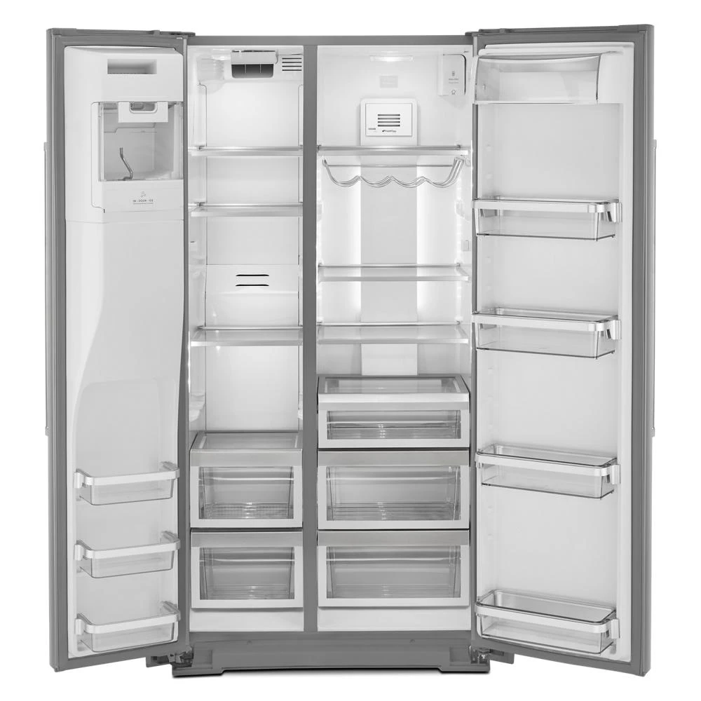 22.6 cu ft. Side-by-Side Refrigerator with Exterior Ice and Water and PrintShield™ finish KRSC703HPS