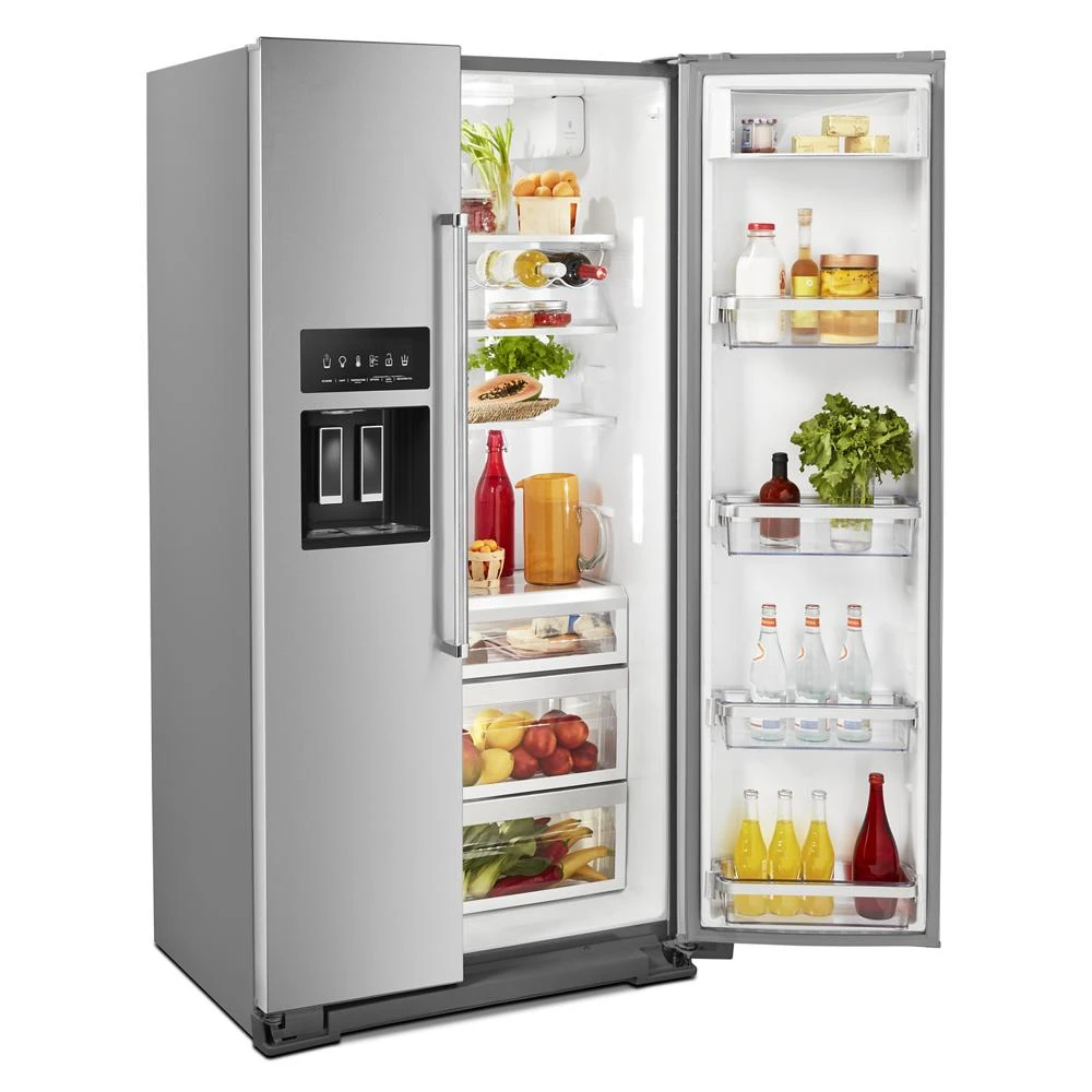 22.6 cu ft. Side-by-Side Refrigerator with Exterior Ice and Water and PrintShield™ finish KRSC703HPS