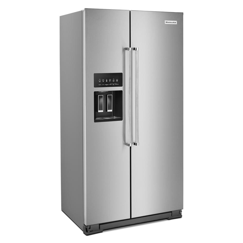 22.6 cu ft. Side-by-Side Refrigerator with Exterior Ice and Water and PrintShield™ finish KRSC703HPS