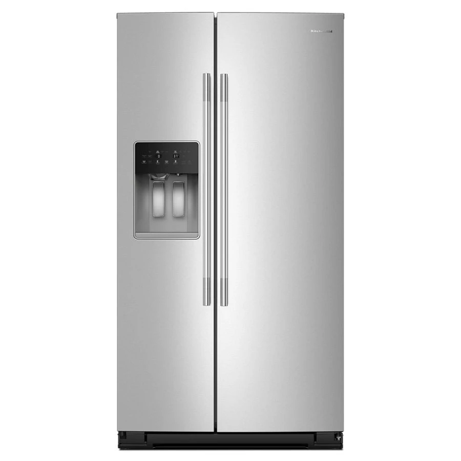 28.7 Cu. Ft. Side-by-Side Refrigerator with Exterior Ice and Water Dispenser and Removable Under-Shelf Wine Rack KRSF336RPS
