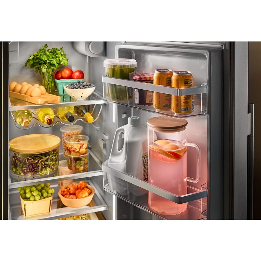 28.7 Cu. Ft. Side-by-Side Refrigerator with Exterior Ice and Water Dispenser and Removable Under-Shelf Wine Rack KRSF336RPS