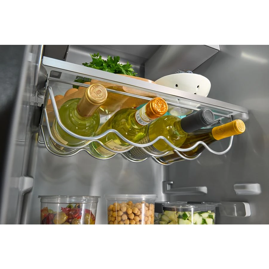 28.7 Cu. Ft. Side-by-Side Refrigerator with Exterior Ice and Water Dispenser and Removable Under-Shelf Wine Rack KRSF336RPS