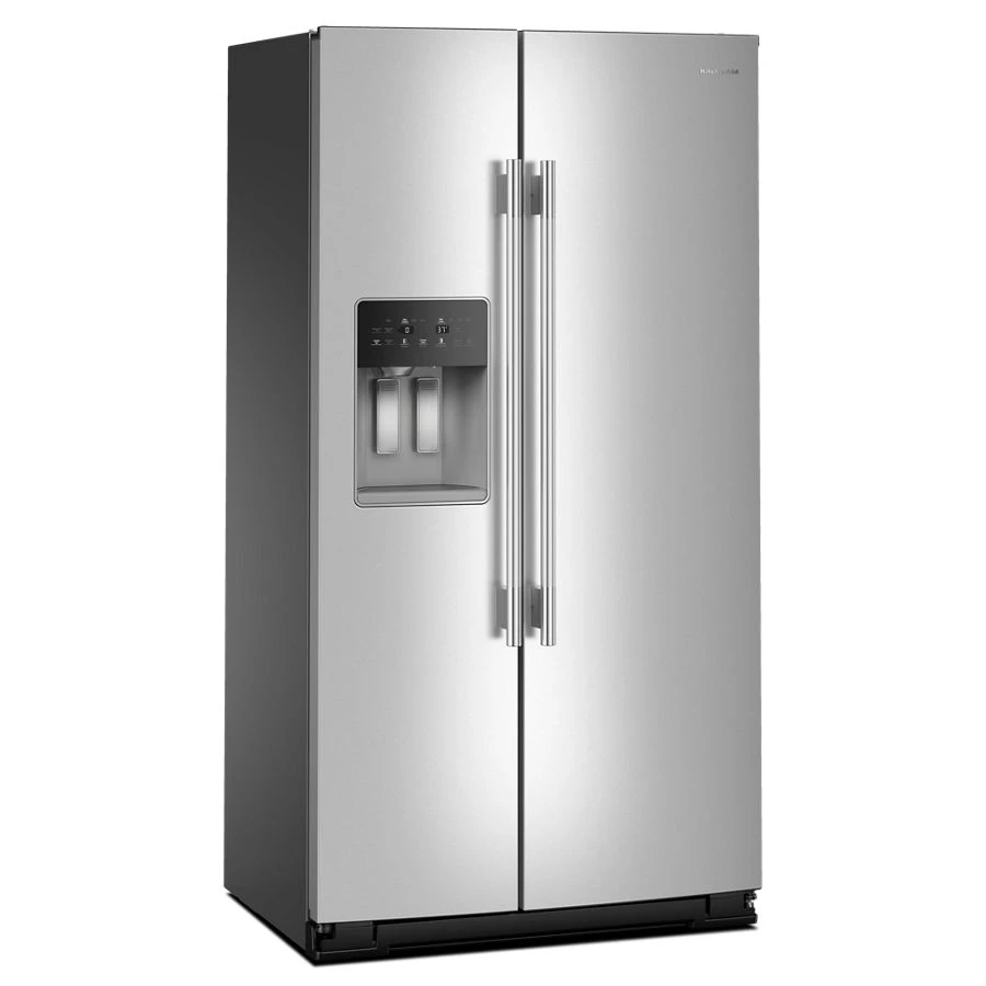 28.7 Cu. Ft. Side-by-Side Refrigerator with Exterior Ice and Water Dispenser and Removable Under-Shelf Wine Rack KRSF336RPS