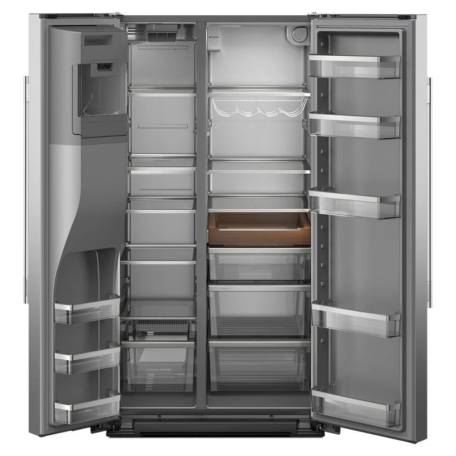 28.7 Cu. Ft. Side-by-Side Refrigerator with Exterior Ice and Water Dispenser and Removable Under-Shelf Wine Rack KRSF336RPS