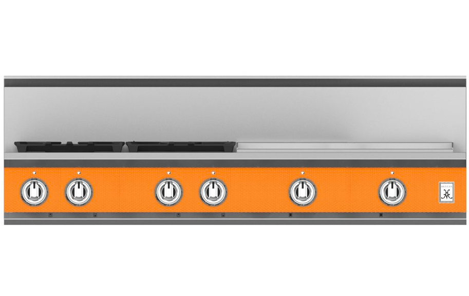 48" 4-Burner Rangetop with 24" Griddle KRT484GDOR