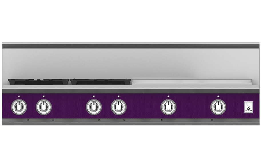 48" 4-Burner Rangetop with 24" Griddle KRT484GDPP