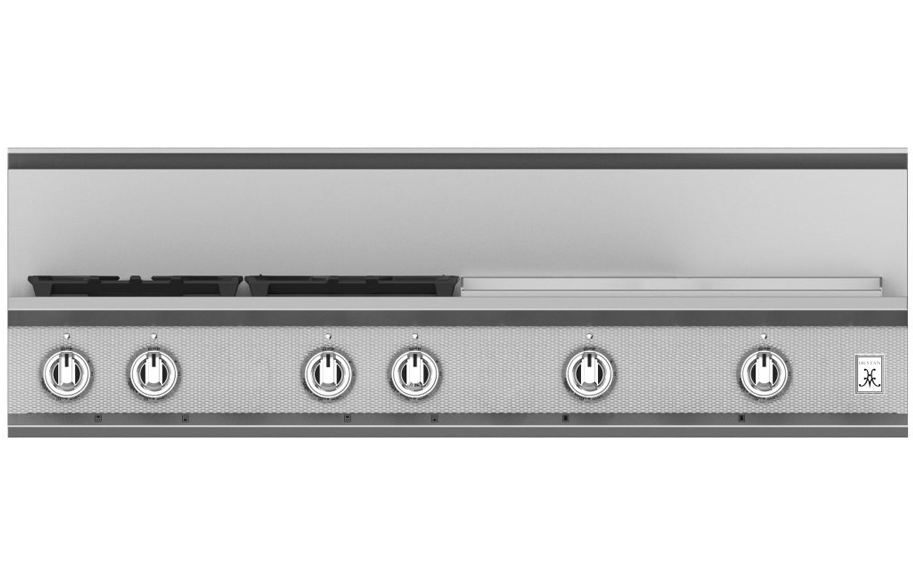 48" 4-Burner Rangetop with 24" Griddle KRT484GDSS