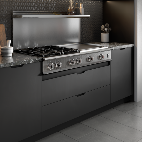 48" 4-Burner Rangetop with 24" Griddle KRT484GDSS