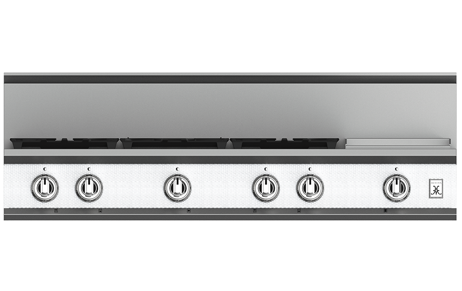 48" 5-Burner Rangetop with 12" Griddle KRT485GDWH