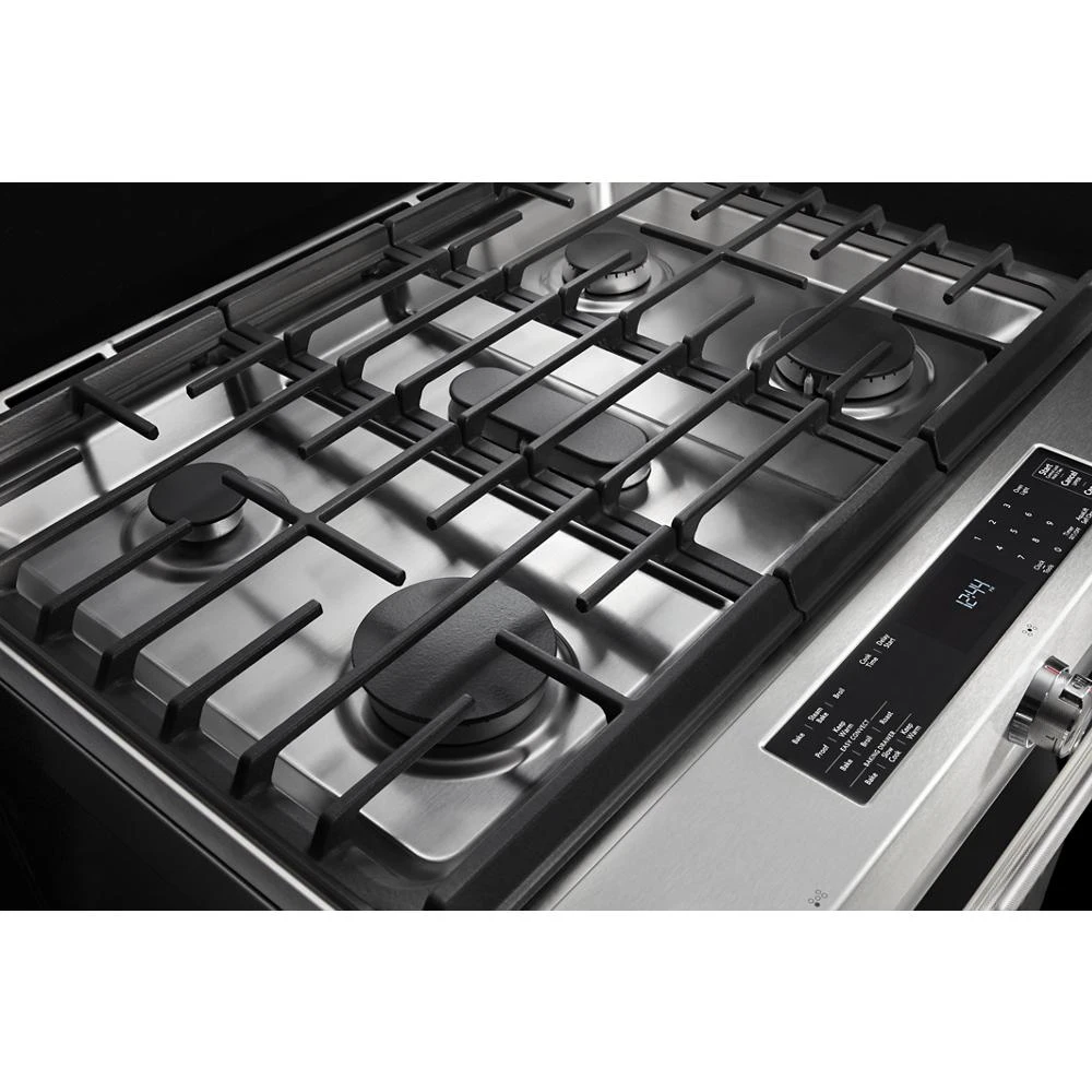 30" 5-Burner Dual Fuel Convection Slide-In Range with Baking Drawer KSDB900ESS