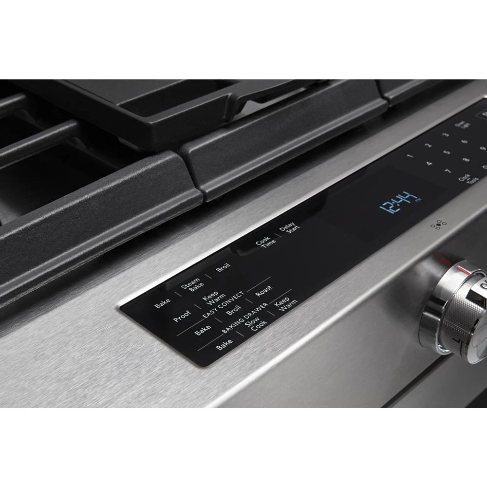 30" 5-Burner Dual Fuel Convection Slide-In Range with Baking Drawer KSDB900ESS