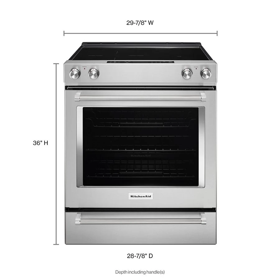 30-inch 5-element Electric Slide-in Convection Range KSEG700ESS